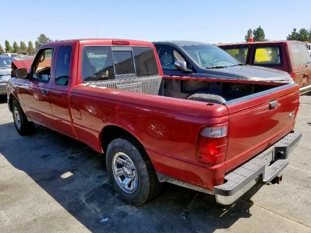 1FTYR44U35PA05348 - 2005 FORD RANGER SUP RED photo 3