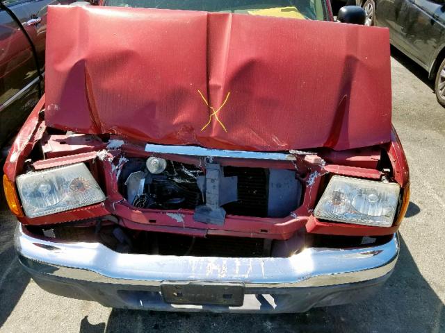 1FTYR44U35PA05348 - 2005 FORD RANGER SUP RED photo 7