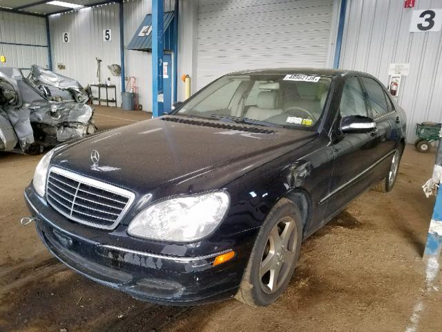 WDBNG75J55A444650 - 2005 MERCEDES-BENZ S 500 BLACK photo 2