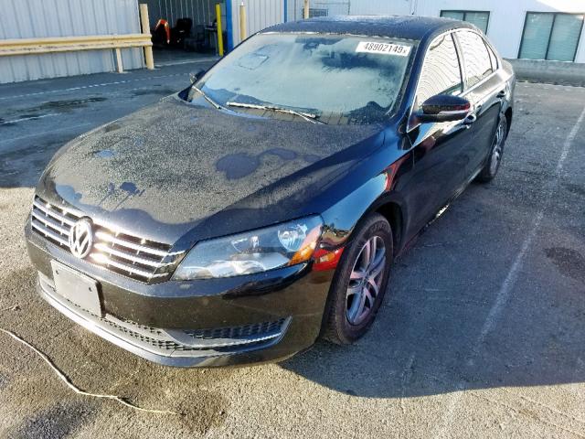 1VWBN7A39DC071601 - 2013 VOLKSWAGEN PASSAT SE BLACK photo 2