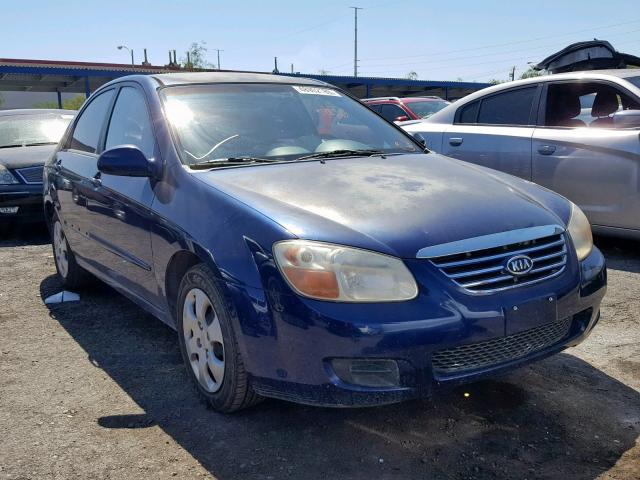 KNAFE121275387054 - 2007 KIA SPECTRA EX BLUE photo 1