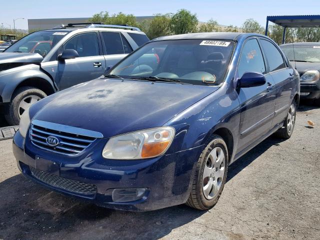 KNAFE121275387054 - 2007 KIA SPECTRA EX BLUE photo 2