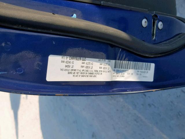 2B3KA33VX9H595772 - 2009 DODGE CHARGER SX BLUE photo 10