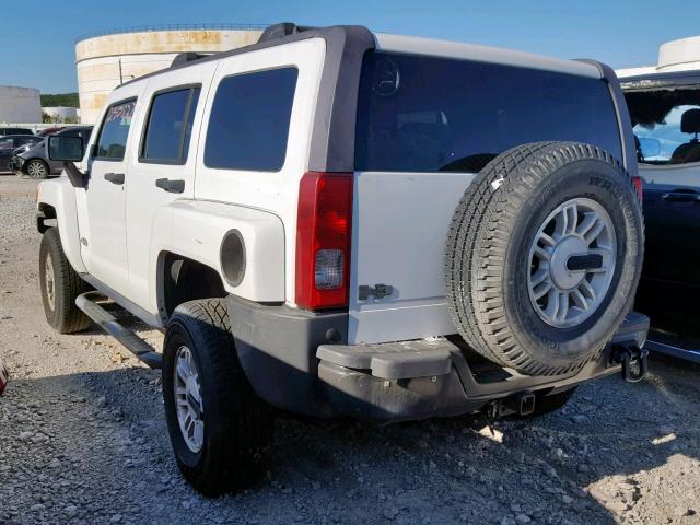 5GTDN136568101661 - 2006 HUMMER H3 WHITE photo 3