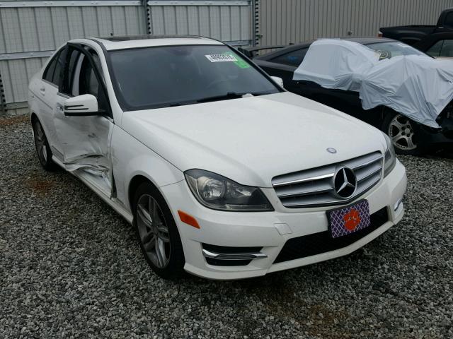 WDDGF4HB3DR297234 - 2013 MERCEDES-BENZ C 250 WHITE photo 1