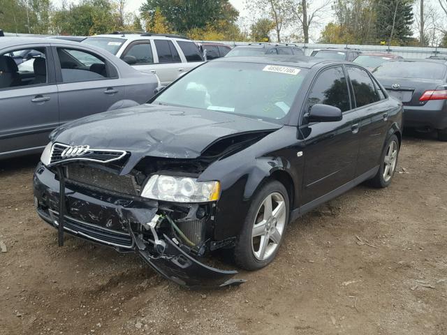 WAULC68E33A218033 - 2003 AUDI A4 1.8T QU BLACK photo 2