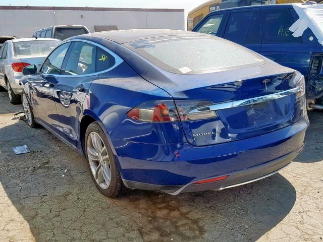 5YJSA1E22FF106580 - 2015 TESLA MODEL S Mavi foto 3