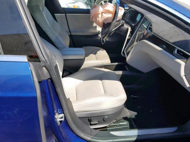 5YJSA1E22FF106580 - 2015 TESLA MODEL S Mavi foto 5