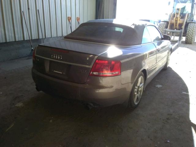 WAUDF48H47K019003 - 2007 AUDI A4 2.0T CA TAN photo 4