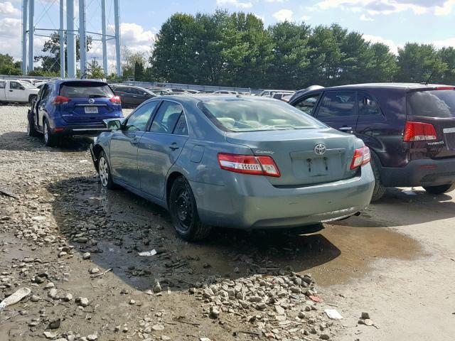 4T1BF3EK5AU556877 - 2010 TOYOTA CAMRY BASE GREEN photo 3