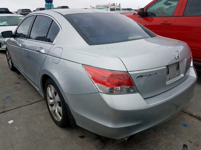 1HGCP3F82AA006726 - 2010 HONDA ACCORD EXL SILVER photo 3