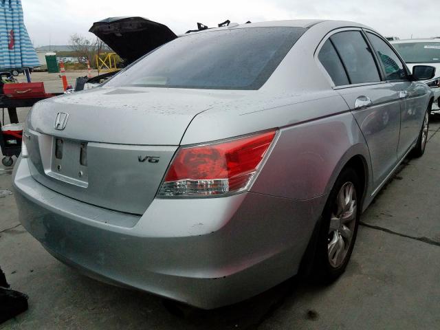 1HGCP3F82AA006726 - 2010 HONDA ACCORD EXL SILVER photo 4