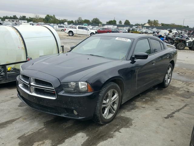 2C3CDXJG6DH538486 - 2013 DODGE CHARGER SX BLACK photo 2