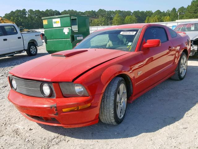 1ZVFT82H075258810 - 2007 FORD MUSTANG GT RED photo 2