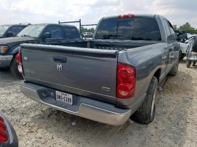 1D7HA18P27S112035 - 2007 DODGE RAM 1500 S GRAY photo 4