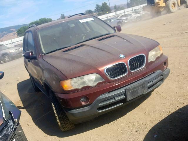 WBAFA53501LH78617 - 2001 BMW X5 3.0I BURGUNDY photo 1