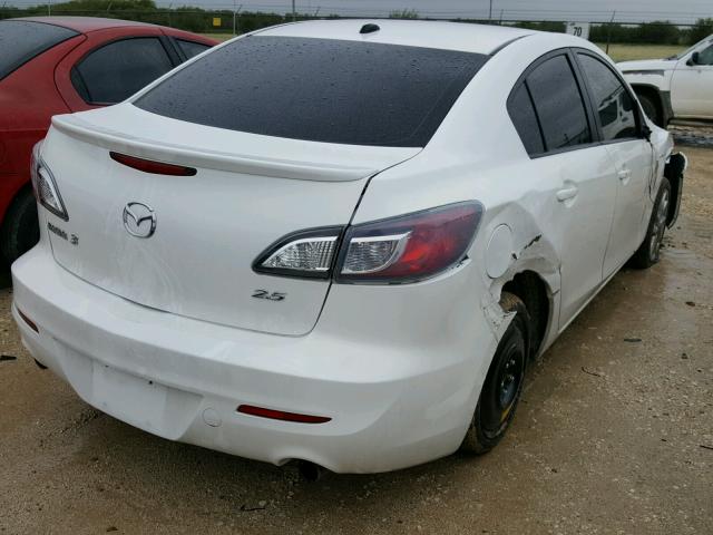 JM1BL1W58C1668314 - 2012 MAZDA 3 S WHITE photo 4