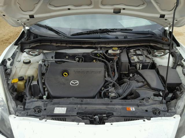 JM1BL1W58C1668314 - 2012 MAZDA 3 S WHITE photo 7