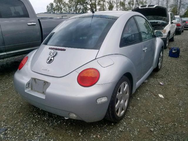 3VWDD21C52M406993 - 2002 VOLKSWAGEN NEW BEETLE Gümüş foto 4