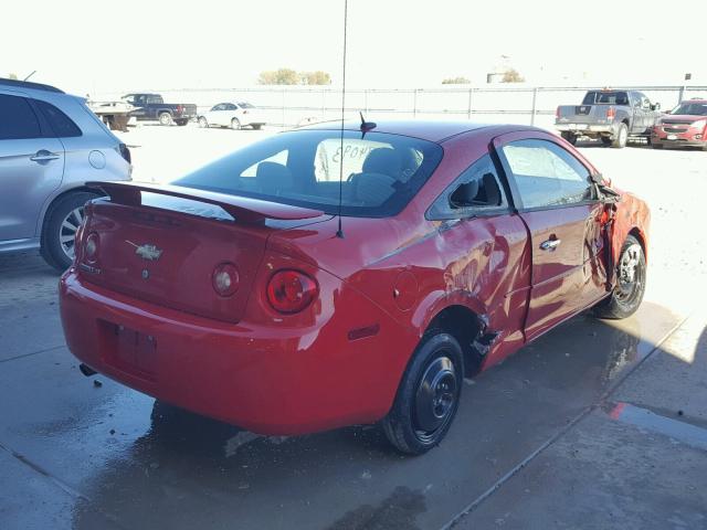 1G1AT18H297231345 - 2009 CHEVROLET COBALT LT RED photo 4