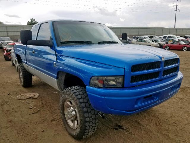 3B7KF23692M221101 - 2002 DODGE RAM 2500 BLUE photo 1