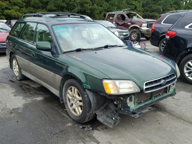 4S3BH6868Y7624757 - 2000 SUBARU LEGACY OUT GREEN photo 1