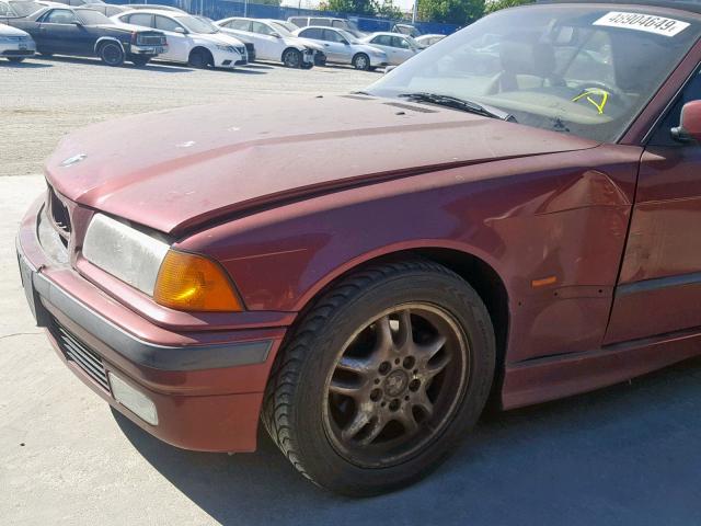 WBABK8321VET95294 - 1997 BMW 328 IC AUT BURGUNDY photo 9