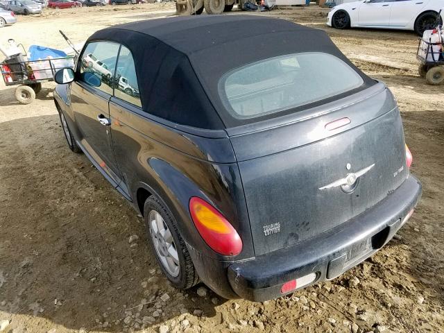 3C3EY55E25T272726 - 2005 CHRYSLER PT CRUISER BLACK photo 3