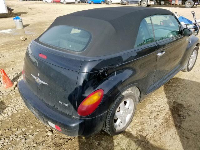 3C3EY55E25T272726 - 2005 CHRYSLER PT CRUISER BLACK photo 4