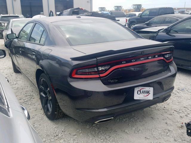 2C3CDXBG8KH670466 - 2019 DODGE CHARGER SX CHARCOAL photo 3