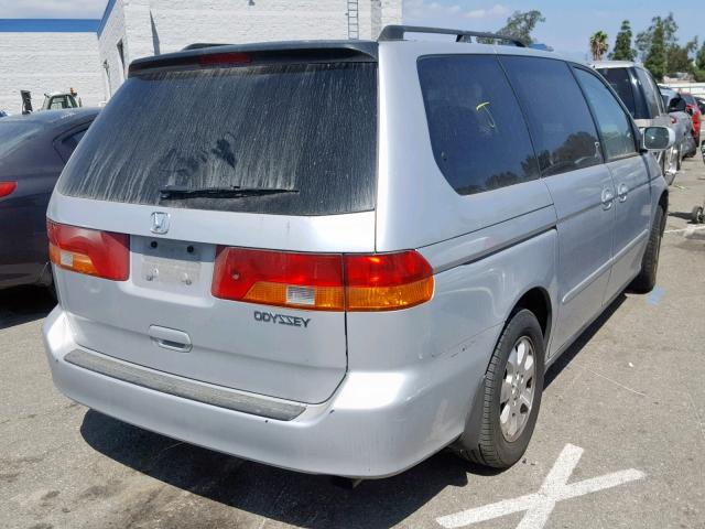 5FNRL18613B052658 - 2003 HONDA ODYSSEY EX SILVER photo 4