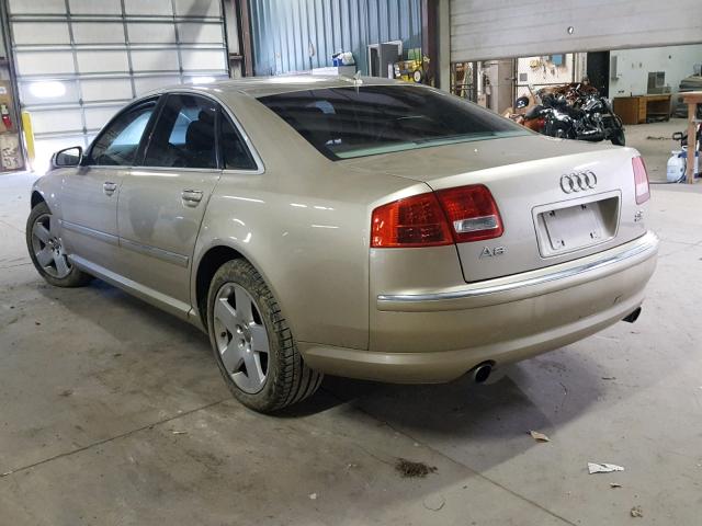 WAULL44EX5N012584 - 2005 AUDI A8 4.2 QUA GOLD photo 3