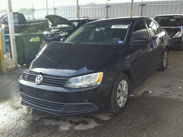 3VW2K7AJ9EM423163 - 2014 VOLKSWAGEN JETTA BASE 黑色 照片 2