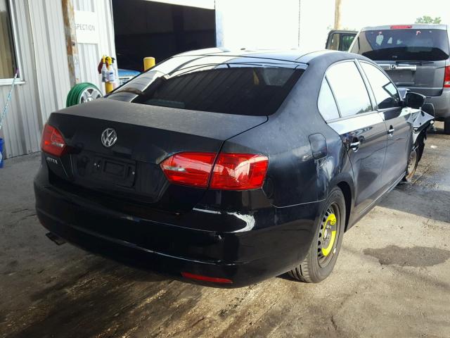 3VW2K7AJ9EM423163 - 2014 VOLKSWAGEN JETTA BASE 黑色 照片 4