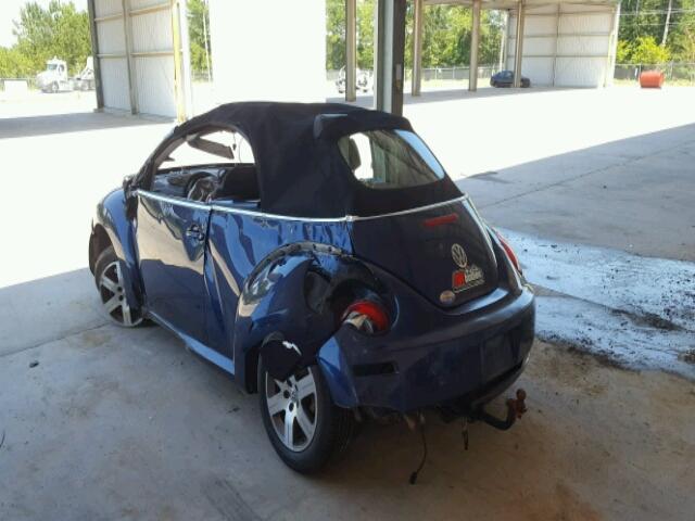 3VWPF31Y86M327199 - 2006 VOLKSWAGEN NEW BEETLE Blau Foto 3