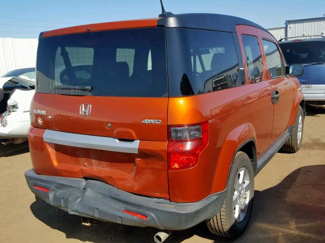 5J6YH2H72AL005901 - 2010 HONDA ELEMENT EX ORANGE photo 4