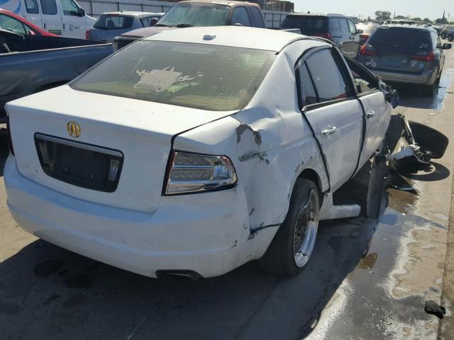 19UUA66234A008878 - 2004 ACURA TL WHITE photo 4