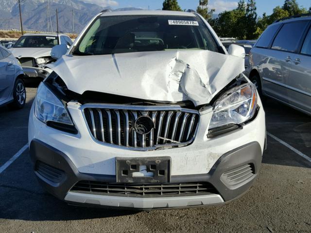 KL4CJASB4GB654443 - 2016 BUICK ENCORE WHITE photo 9