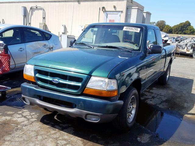 1FTYR14V3XPA35024 - 1999 FORD RANGER SUP GREEN photo 2