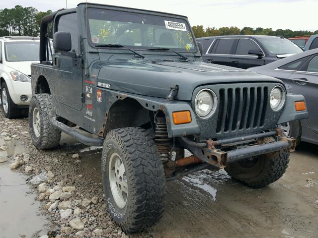 1J4FA39S04P731144 - 2004 JEEP WRANGLER X GREEN photo 1