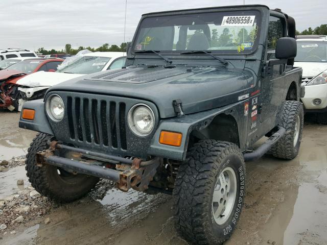 1J4FA39S04P731144 - 2004 JEEP WRANGLER X GREEN photo 2