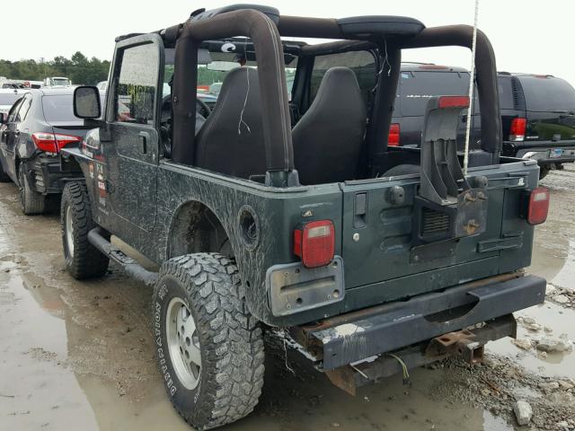 1J4FA39S04P731144 - 2004 JEEP WRANGLER X GREEN photo 3