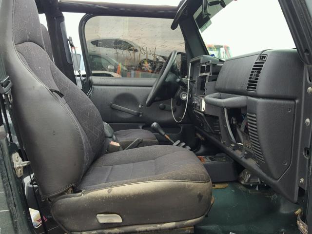 1J4FA39S04P731144 - 2004 JEEP WRANGLER X GREEN photo 5