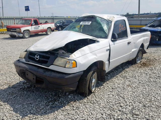 4F4YR12C91TM04346 - 2001 MAZDA B2500 WHITE photo 2