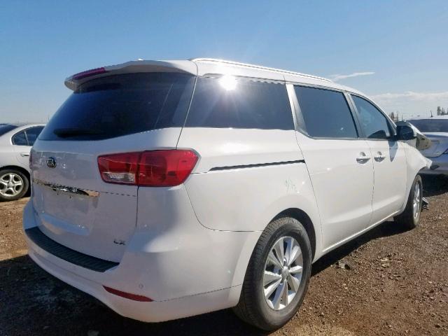 KNDMB5C13H6254565 - 2017 KIA SEDONA LX WHITE photo 4