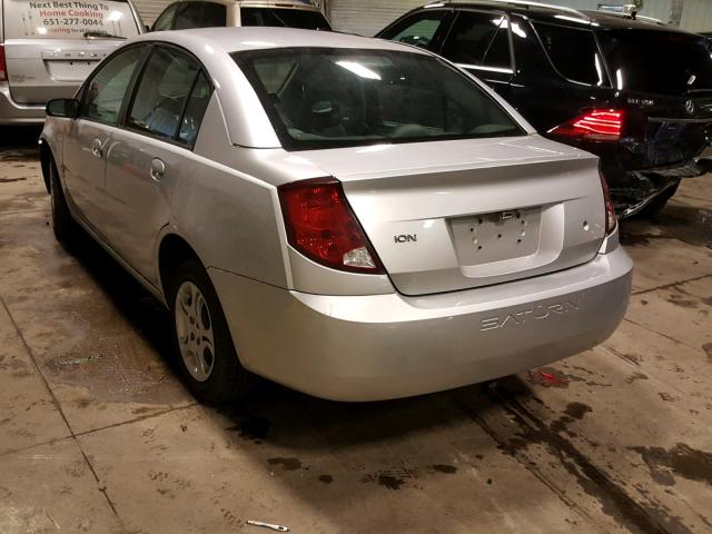1G8AJ52F44Z200147 - 2004 SATURN ION LEVEL SILVER photo 3