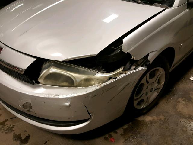 1G8AJ52F44Z200147 - 2004 SATURN ION LEVEL SILVER photo 9