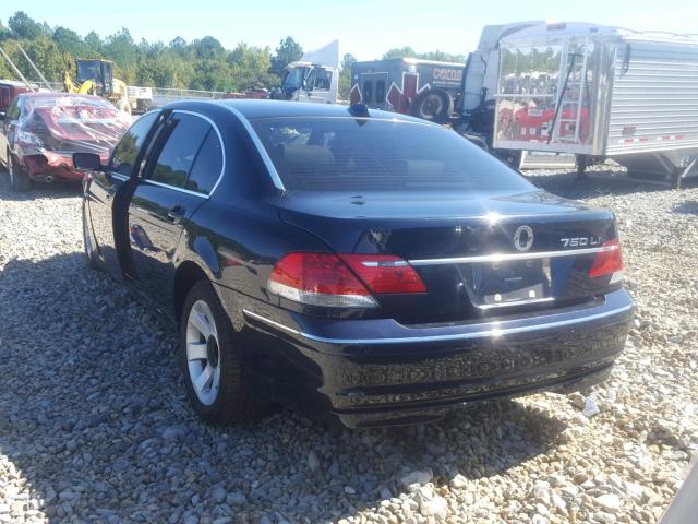 WBAHN83518DT87718 - 2008 BMW 750 LI BLUE photo 3