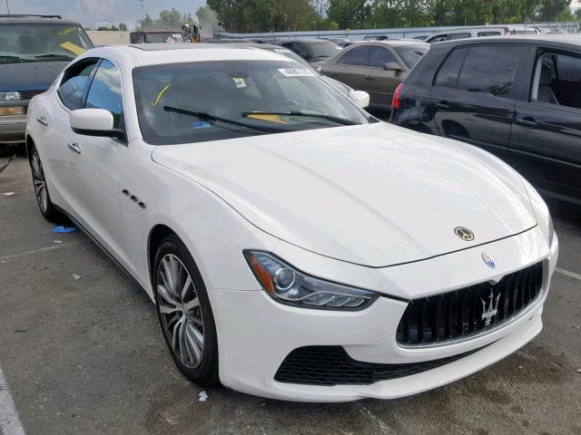 ZAM57XSA1F1141352 - 2015 MASERATI GHIBLI WHITE photo 1