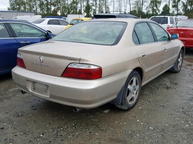 19UUA56683A008791 - 2003 ACURA 3.2TL GOLD photo 4